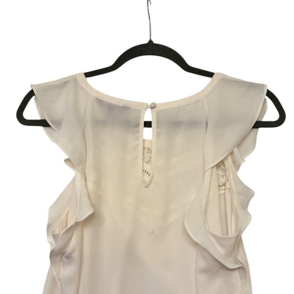 Express Flutter Sleeve Embroidered Lace Top - Picture 5 of 7